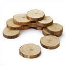 10pcs 3-4CM Wood Log Slices Discs for DIY Crafts Wedding Centerpieces WoME