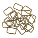Metal - 20pcs Adjustable Buckle and 20pcs Square Buckle for Strap Connector