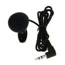 3.3FT Braided Wire Lavalier Lapel Tie Clip-On Microphone Mono 3.5mm Mic A