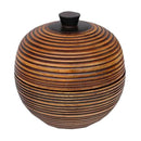 Tea Canister Wooden Tea Box Home Kitchen Jewelry Accs Organizer Pot 14x16cm