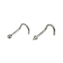 20Pcs/Set Crystal NoseStuds Hoop Ring Bone Bar Pin Cartilage Piercing Jewelry B^