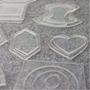 54Pcs/Set Acrylic Ruler Quilt Patchwork Template Quilting Sewing DIY Tool