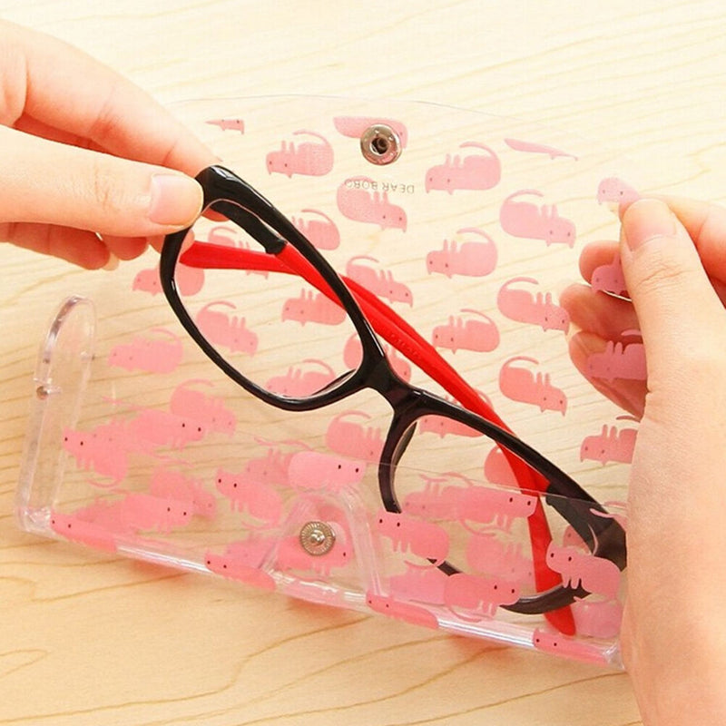 Transparent Plastic Sunglasses Case Spectacle Reading Glasses Storage Clear B Tw