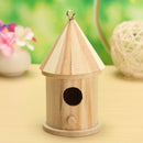 Wooden Bird House Birdhouse Hanging Nest Nesting Box For Garden  Hot