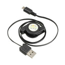 Lot 5 times Micro-USB retractable synchronous load cable black D5N1