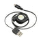 Lot 5 times Micro-USB retractable synchronous load cable black D5N1