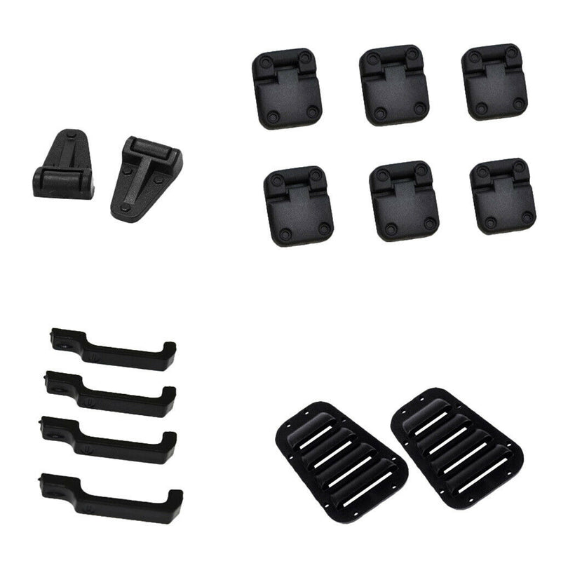 1/10 RC Rock Crawler Door Hinge&Handles&Intake Grille Cover for Traxxas Accs