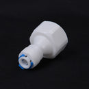1X 1/4" Push Fit - 1/2" Female Thread PE Pipe Fitting Hose Quick Connector BX