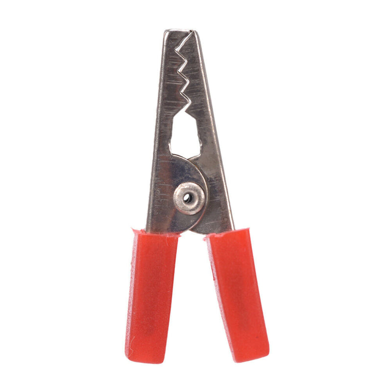 10x Alligator Clip Terminal Test Electrical Battery Crocodile Clamp Red Black JR