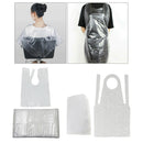 200pcs Plastic Disposable Unisex Hair Cutting Cape Aprons Home