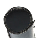 Motorcycle Fork Pouch Luggage Saddle Tool Barrel PU Leather Roll Bag