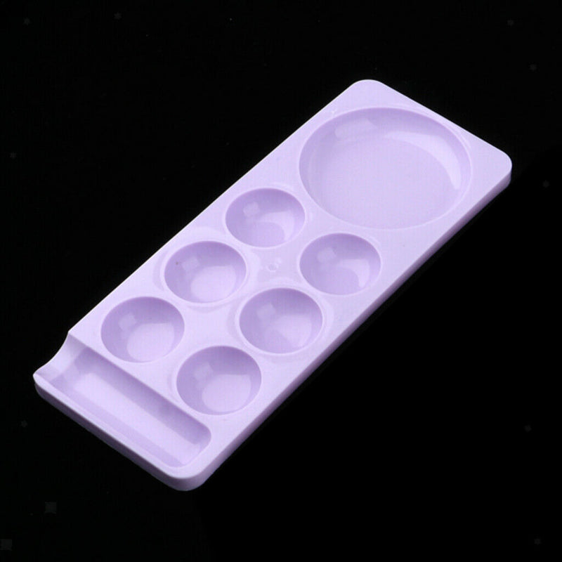 Plastic Nail Art Makeup Mixing Tray Palette Eyeshadow Pigment Ink Blending