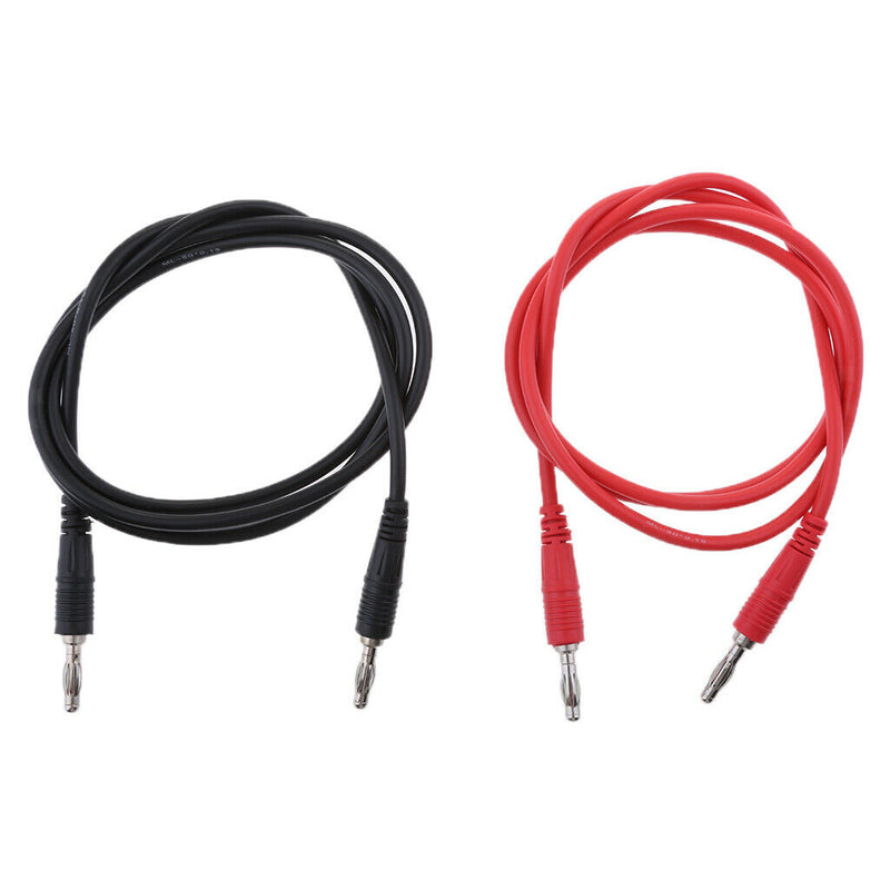 2pcs / Professional Kit Silicone Test Cable Flexible Insulation Copper 1000V 15A