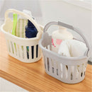 Plastic Storage Basket Portable Small Bath Basket Desktop Storage Box Kitch