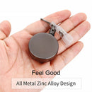 2pcs Heavy Duty Retractable Reel ID Badge Key Card Holder Keychain For Lanyards