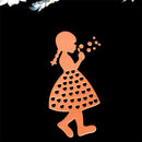 Vivid Girls Blowing Bubbles Embossing Metal Cutting Dies Stencils Scrapbooki FT