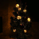 Outdoor Solar Powered 10 LED String Fairy Light Bulb Lamp Garden Patio Yard