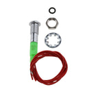 2pcs Motorcycle 12V 6mm LED Indicator Dash Panel Warning Light Red/Green
