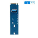 2pcs M.2/NGFF to USB3.0 PCI-E X16 Converter Adapter Mining Graphic Card