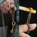 Pure Brass Smoking Holder Ring Cigarette Stand Clamp Free Hands Smelling Lady
