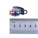 4pcs Rainbow Color Car Tire Aluminum Dust Caps Covers for Schrader Valves