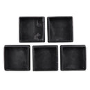 Square plastic plug cover protective caps for cables 60 mm x 60 mm 5 pieces B4X7