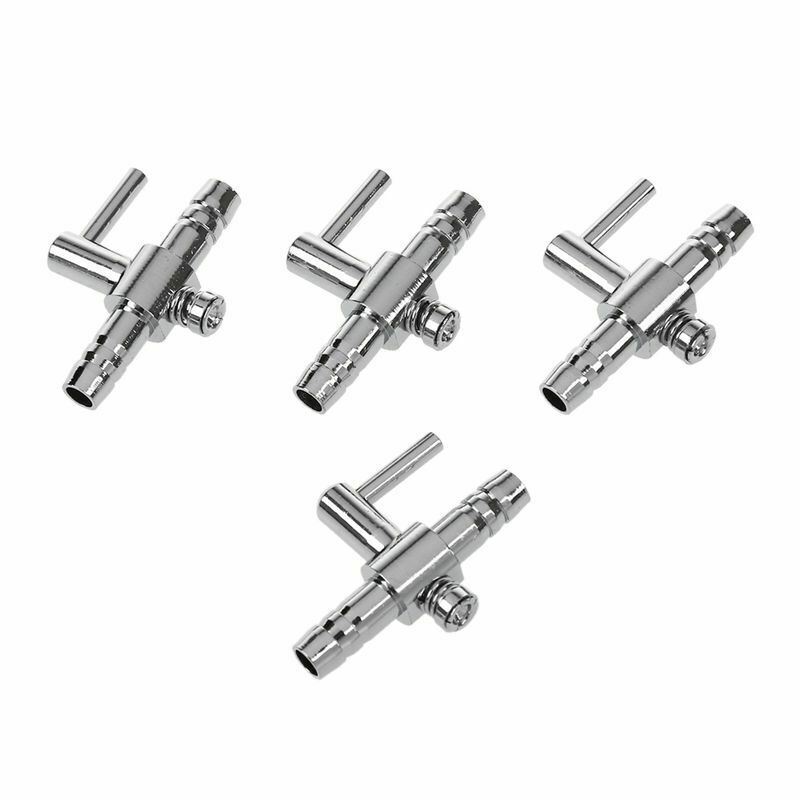Aquarium Fish Tank Air Flow Control Lever Pump Single Way Valve, 4 Piece Y4P7