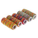 7Pcs Sewing Machine Threads Cones Overlocking String Polyester Multicolor