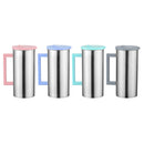 Stainless Steel Pitcher Water Jug for Cold Water, Ice Tea, Juice, Pink 1.8L