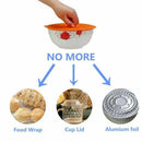 Set of 5 silicone Microwave bowl cover cooking pot pan lid Cover-Silicone f