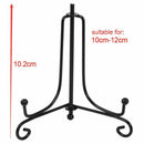 (4 pack)Iron Display Stand, Black Iron Easel Plate Display Photo Holder Sta V8B7