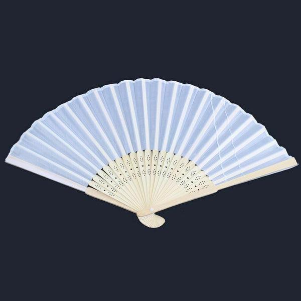 20 x Fan Fabric Gift Bag Bamboo Bone + Silk Fabric wedding favors dance wri C8T9