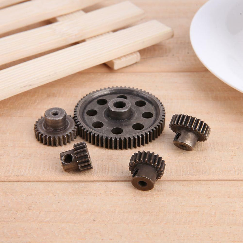 5pcs/Set Differential Main Metal Spur Motor Gear RC Toys Part for HSP Truck