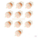 5x 10pcs Inline Fuel Filter 1/4'' 6mm High Performance