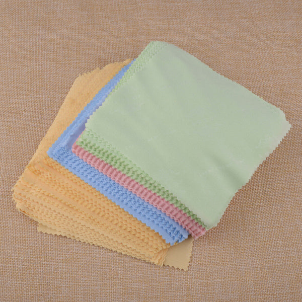 100pcs 13cmx13cm Microfiber Cleaner Cleaning Cloths fit for Lens Glasses Screen