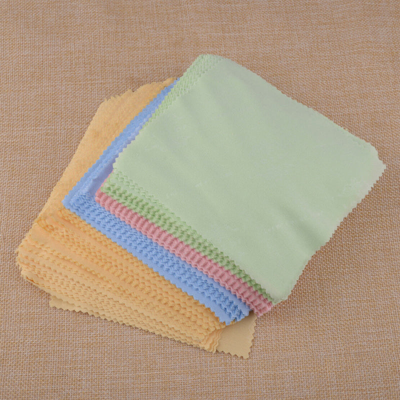 100pcs 13cmx13cm Microfiber Cleaner Cleaning Cloths fit for Lens Glasses Screen