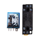 5X(12V DC Coil Power Relay DPDT LY2NJ HH62P-L JQX-13F 10A With PTF08A Sock G1C8)