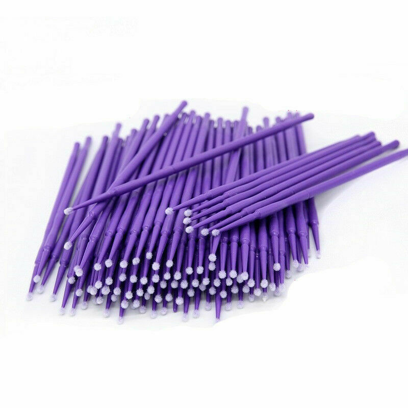 100Pcs Swab Micro Brush Disposable Microbrush Applicators Extensions Pro Ey A8U0