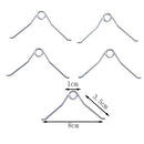 5Pcs Sliver V Shape Steel Compression Spring Gardening Scissors Accessorie To_
