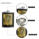 8oz Stainless Steel Hip Flask Liquor Alcohol Drink 2 Cups 1 Funnel Set