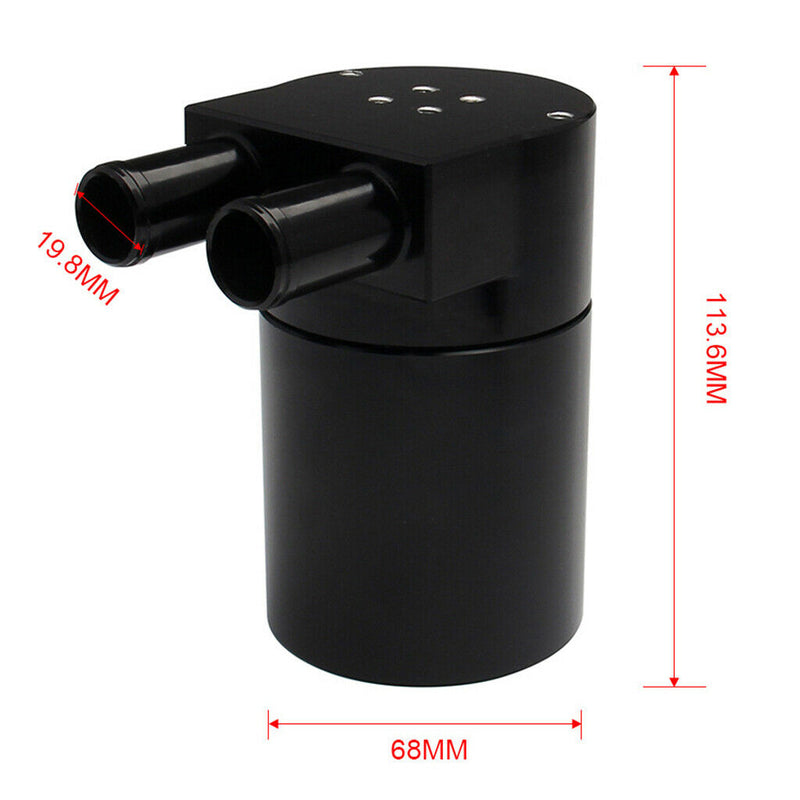 Car Black Aluminum Alloy Oil Catch Can Tank Bottle Fit for BMW N54 335 535i