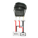 2x 12V 20A Waterproof Round Red On-Off Rocker Switch Auto Car Boat SPST Marine