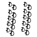 Black 10 Pair Left Earmold Earbud Earplug for Wouxun Baofeng Two-Way Radio