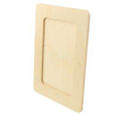 Wood Photo Picture Frames Unpaint for Kid's Art Craft DIY Projects 19x14cm