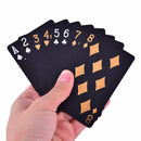 Waterproof Plastic Playing Card Game Black Poker Cards Waterproof  Poker GaSEAU