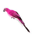 3Pcs Lifelike Macaw Parrot Artificial Feathered Bird Statue for Home Outdoor