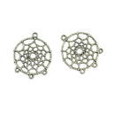 20Pcs Dream Catcher Charm Pendants Connector 4 Holes for DIY Jewelry Making
