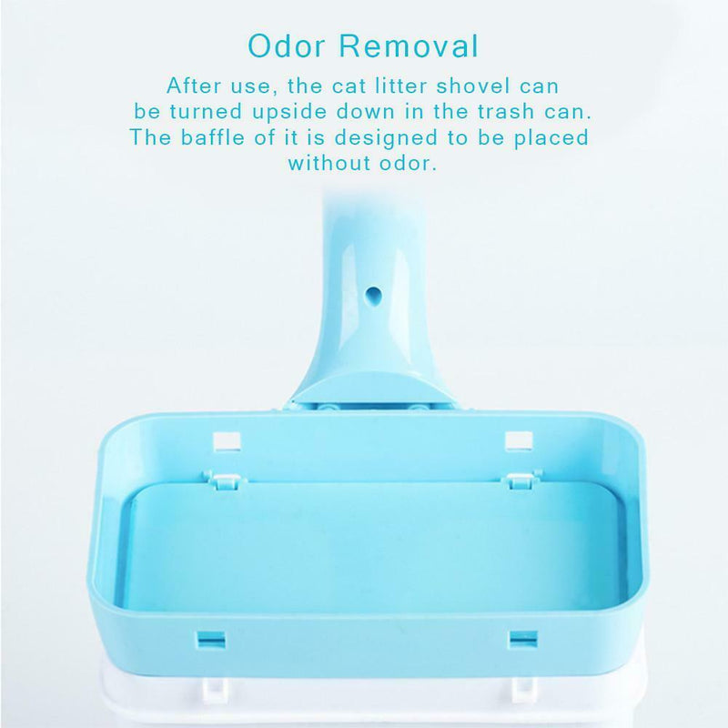 One-piece Cat Litter Shovel Cleaning Set Shovel with Holder for Daily Pets Care