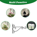 9.8inch Wall Plant Hanging Brackets Iron Plant Hanger for Garden Decrations