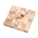 50Pcs wooden square tiles for crafts wood family fun board games accessory M&O